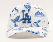 Kšiltovka New Era 9FORTY A-Frame Trucker Los Angeles Dodgers Desert Island White/Light Royal
