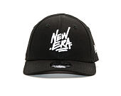 Dětská Kšiltovka New Era 9FORTY Script Toddler Black / White Strapback