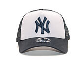 Dětská Kšiltovka New Era 9FORTY Trucker New York Yankees Youth Grey / Navy Snapback