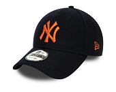 Kšiltovka New Era 9FORTY New York Yankees Melton Navy/Rust Orange
