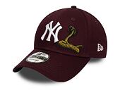 Kšiltovka New Era 9FORTY New York Yankees Twine Maroon