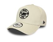 Kšiltovka New Era 9FORTY A-Frame Los Angeles Lakers Felt Patch Off White/Black
