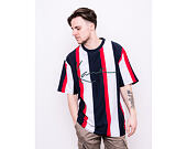 Triko Karl Kani Signature Stripe Tee 6060590 Navy/Red/White