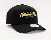 Kšiltovka Mitchell & Ness 619 Pinscript Black/Metallic Gold