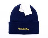 Kulich Mitchell & Ness INTL534 Team Logo Cuff Knit Michigan Wolverines