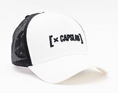 Kšiltovka Capslab Trucker Brand Logo White/Black Reflective 3