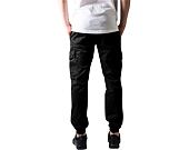 Kalhoty Urban Classic TB1435 Washed Cargo Twill Jogging Pants Black