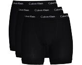 Boxerky Calvin Klein 3Pack Trunk Black/Black Classic Fit