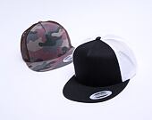 Kšiltovka Yupoong Classic Trucker Wood Camo 6006TC