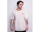 Triko New Era Oversized Pinstripe Toffee / Off White