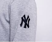 Mikina New Era MLB Script Wordmark crew New York Yankees Light Grey Heather