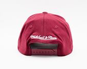 Kšiltovka Mitchell & Ness - Branded Pinscript Classic Red - Burgundy / White
