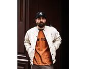 Bunda Karl Kani OG Fake Leather Jacket Off White 6075088
