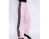 Dámské Tepláky Kappa 222 Banda Wrastoria Slim BZ5 Pink/Black/White