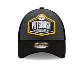 Kšiltovka New Era 9FORTY NFL 21 Draft Pittsburgh Steelers Snapback Heather Grey / Team