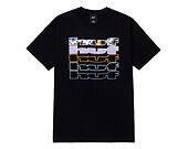 Triko HUF Fractal T-Shirt Black