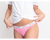 Dámské kalhotky Tanga Calvin Klein Thong D1617E THF Růžová