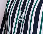 Triko New Era MLB Oversized Stripe Los Angeles Dodgers White / Blue / Green