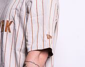 Triko New Era Oversized New York Pinstripe Tee Stone / Toffee