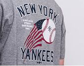 Triko New Era MLB Baseball Graphic Tee New York Yankees Light Grey Heather