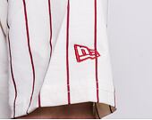 Triko New Era Oversized Pinstripe Tee Off White / Red