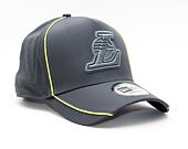 Kšiltovka New Era 9FORTY NBA Feather Pipe Trucker Los Angeles Lakers Strapback Gray