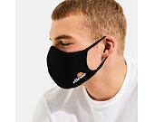 3 páry Face Mask Ellesse Palsito 3 Pk Face Covering Black