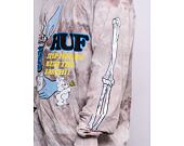 Triko HUF Mess Tiedye Longsleeve Black
