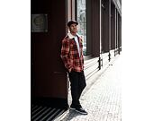 Košilobunda Karl Kani Chest Signature Flannel Shirt Jacket Dark Red