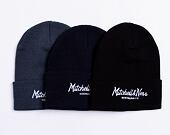 Kulich Mitchell & Ness Branded Pinscript Cuff Knit Navy