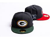 Kšiltovka New Era 59FIFTY NFL Official Team Colors Green Bay Packers Grey