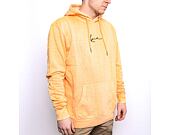Mikina Karl Kani 6028802 KK Small Signature Washed Hoodie Light Orange KM214-075-1
