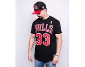Triko Mitchell & Ness Chicago Bulls Scottie Pippen Name & Number Tee Black