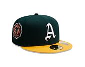 Kšiltovka New Era 59FIFTY Cooperstown Multi WS Patch Oakland Athletics Fitted Dark Green