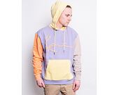 Mikina Karl Kani Signature Block Hoodie Lilac/Orange/Taupe