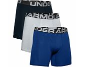 Pánské Trenýrky Under Armour Charged Cotton 6in 3 Pack - Black / Grey / Blue