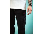 Tepláky New Era Utility Cargo Joggers Black / Bright Red