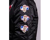 Bunda Mitchell & Ness Champ City Satin Jacket Chicago Bulls Black