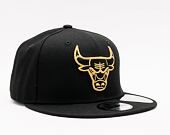 Kšiltovka New Era 9FIFTY Metallic Logo Chicago Bulls Black