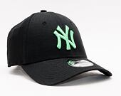 Kšiltovka New Era 9FORTY League Essential New York Yankees Strapback Black/Island Green