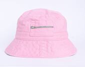 Klobouk Karl Kani Signature Washed Zip Bucket Hat rose