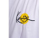 Triko Karl Kani Chest Signature Smiley print Tee white/yellow