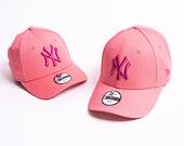 Dětská kšiltovka New Era 9FORTY Kids MLB League Essential New York Yankees Strapback Pink