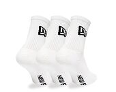 Ponožky New Era Flag Crew 3Pack White