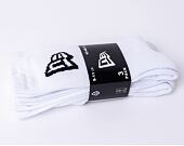 Ponožky New Era - Flag Crew 3Pack - White
