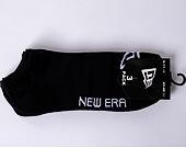 3 páry ponožek New Era Flag Sneaker 3Pack Black
