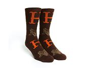 Ponožky HUF × Thrasher Duality Sock Chocolate