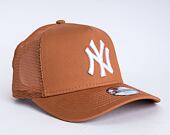 Dětská kšiltovka New Era 9FORTY Kids A-Frame Trucker MLB Tonal Mesh New York Yankees Snapback Toffee