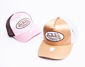 Kšiltovka Von Dutch Cary Trucker Satin Gold/White