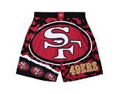 Kraťasy Mitchell & Ness NFL Jumbotron 2.0 Shorts San Francisco 49Ers Black / Red